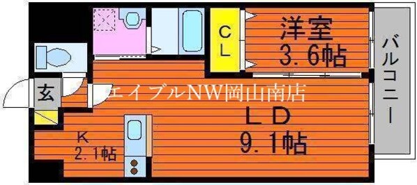 北長瀬駅 徒歩23分 8階の物件間取画像